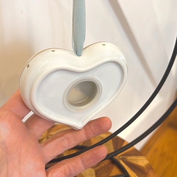 70's Vintage Holly Hobbie Pomander Holly Hobby Blue Girl Heart Shaped Porcelain - Picture 5 of 10